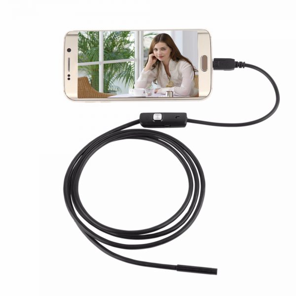 Camera endoscopica 5.5 mm, USB, 2 metri, 6 LED-uri, Android