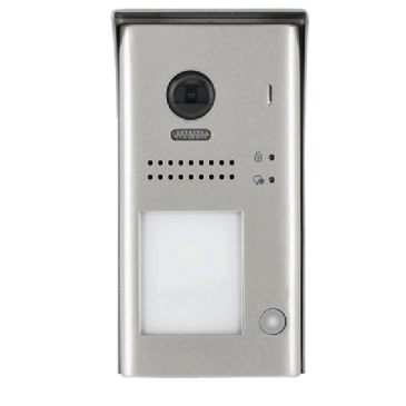 Panou video color de apel exterior, cu conexiune pe 2 fire, camera WIDE ANGLE 170°, pentru un abonat, control acces RFID